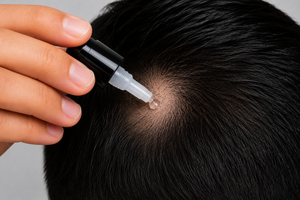 Apply the Hair Patch Solution